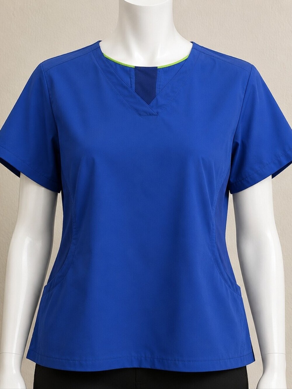 Aliw Royal Blue Scrub Top – Women's 2XL – 4 Pocket Medical Uniform Pre-owned